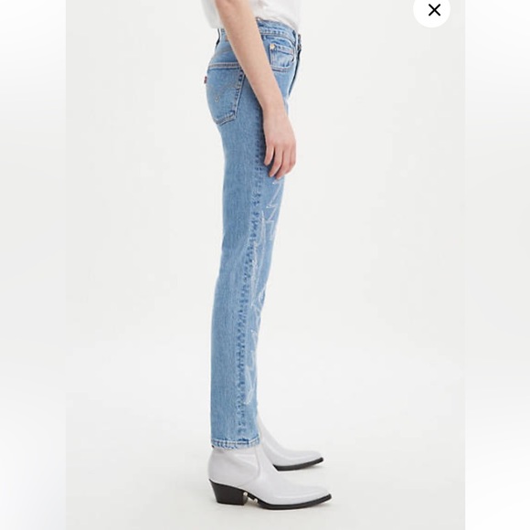 Levi’s 501® STRETCH SKINNY EMBROIDERED WOMEN'S JEANS - Picture 2 of 6